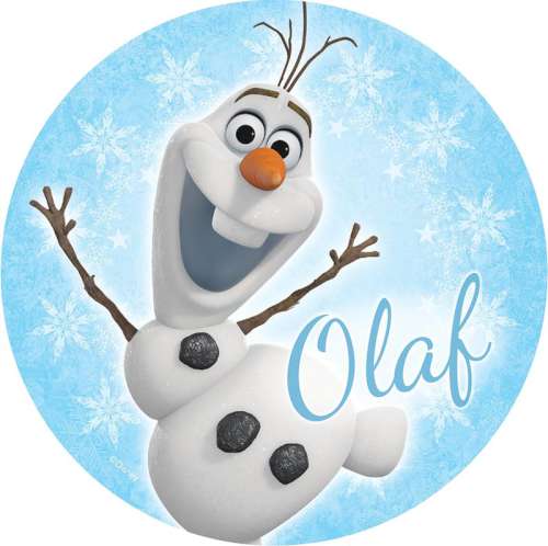 Frozen Olaf Edible Icing Image - Click Image to Close